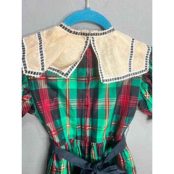 Pleasant Company Sz 7 Addy's Plaid Christmas Dress American Girl Preppy Festive - Picture 10 of 14